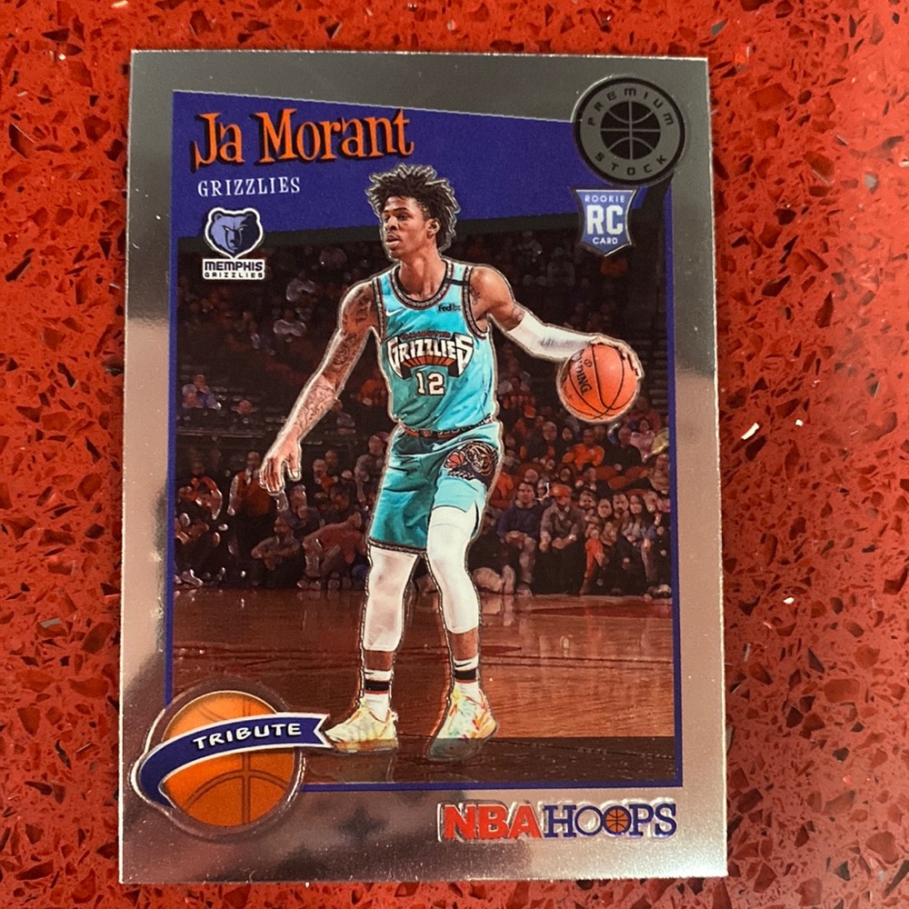 Ja morant nba hoops premium stock tribute rc 2019-2020 297